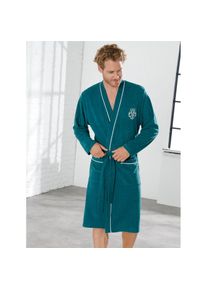 feel good , Herren,Damen , Bademantel , blau , Leichtfrottee