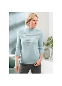 CLASSIC , 3/4 Arm-Pullover »Pullover« , grün , Ajour