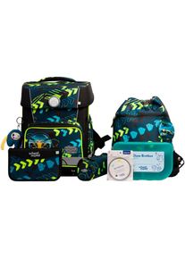 School-Mood, Unisex, School-Mood Schulranzen &raquo;Champion Pro&laquo; retroreflektierende Fl&auml;chen, elias (racing) mit moodie fritzi fr&ouml;hlich, B/H/T: 30cm x 40cm