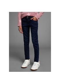 Arizona, Unisex, Jeansjeggings &raquo;, Stretch-Jeans f&uuml;r Unisex&laquo; schmale Passform, elastische Denim-Qualit&auml;t, dunkelblau, 164, N-Gr, Skinny-Jeansjeggings 