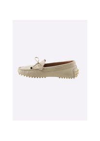 Andrea Conti , Slipper , beige , aus Rind-Nappaleder