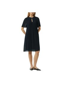 comma, Comma , Midikleid, aus Chiffon, mit Plissee-Falten , blau , Midi-Kleid von COMMA