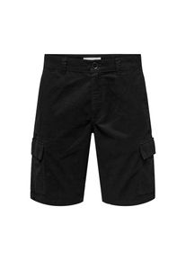 Only & Sons ONLY & SONS , Cargoshorts »ONSTURIN SLIM TWILL CARGO SHORTS OTL« , schwarz , Moderne Shorts von Only & Sons