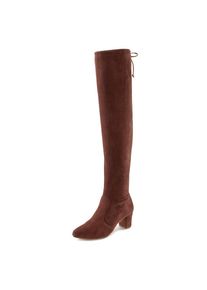 Lascana , Overkneestiefel, Slouchy Boots,Langschaft Stiefel,Schlupf-Boot, weiches Stretchmaterial , braun , Elegantes feminines Design