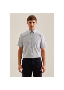 Seidensticker , Businesshemd »Regular« Regular Kurzarm Kentkragen Karo , blau , Passform: Regular