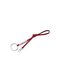 Bernd Götz BERND GÖTZ , Ledergürtel mit Karabiner-Ringverschluss , rot