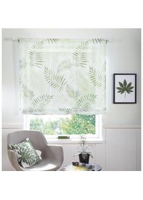 Raffrollo »Paula« mit Stangendurchzug Bändchenrollo , grün , my home , Obermaterial: 100% Polyester