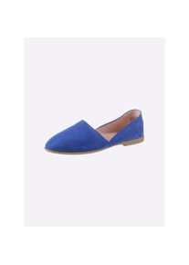 Heine , Slipper , blau , Made in Spain