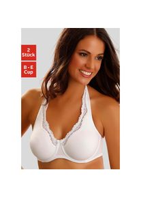 Petite Fleur , Bügel-BH, mit Tragevariante Neckholder, Basic Dessous , schwarz-weiss , BHs