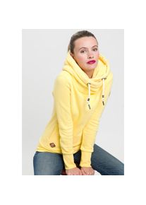Ragwear , Kapuzensweatshirt »GRIPYBUTTON« Sweater mit rustikalen Kordel-Akzenten , gelb , Vegan, von PETA verifizierter Hoodie von Ragwear