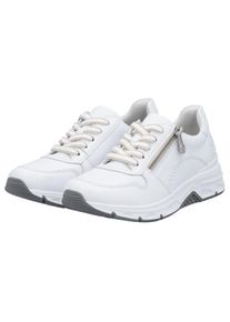 Rieker , Damen , Sneaker mit seitlichem Reissverschluss, Freizeitschuh, Halbschuh, Schnürschuh , weiss , Für Alltag und Freizeit