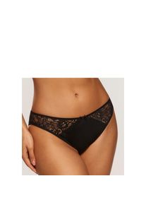 Nuance, Unisex, Slip aus weichem Microtouch-Material mit Spitzeneins&auml;tzen, Basic, schwarz, 44/46, Femininer Slip in klassischer Schnittform