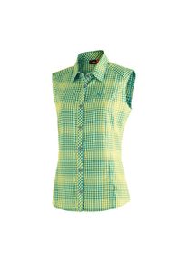 Maier Sports , Mädchen,Damen , Funktionsbluse »Paloma« Karierte, ärmellose Bluse für Wandern, Reisen und Freizeit , grün , Karierte ärmellose Bluse...