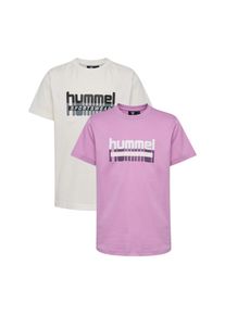 Hummel , T-Shirt »hmlTUKAS T-SHIRT S/S 2-PACK«, (Packung, 2 tlg.), für Kinder , Jerseystoff mit Stretchanteil; Rundhalsausschnitt; Kurze Ärmel;...