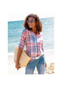 Casual Looks , Karobluse , rot , reine Baumwolle