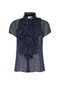 Saint Tropez , Rüschenbluse »LiljaSZ Crinkle SS Shirt« , blau , Kurzarmbluse von Saint Tropez
