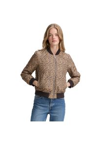 Tom Tailor Denim, Unisex, Tom Tailor Denim Bomberjacke ohne Kapuze mit Strukurmuster, tonal leo print, S (36), Jacke von Tom Tailor Denim