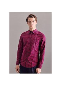 seidensticker , Damen , Businesshemd »Slim«, Slim Langarm Button-Down-Kragen Karo , rot , Passform: Slim