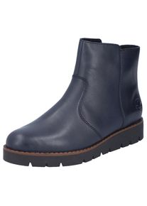 Rieker , Schlupfboots, Stiefelette, Casual-Boots, Basic-Boots mit Innenreissverschluss , blau , Schlupfboots im schlichten Design