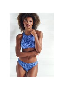 ELBSAND, Unisex, Bikini-Hose &raquo;Letra&laquo; mit tollem Wording, blau, 36, N-Gr, Modischer Allover-Print