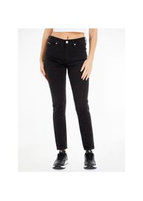 Calvin Klein Jeans , Skinny-fit-Jeans »MID RISE SKINNY«, 5-Pocket-Form , schwarz , Skinny-fit Jeans mit mittlerer Leibhöhe für eine schlanke...