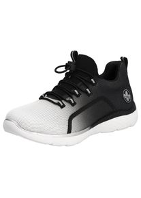 Rieker , Slip-On Sneaker, Slipper, Freizeitschuh mit trendigem Farbübergang , schwarz , Modischer Slip-On Sneaker mit elastischem Gummizug