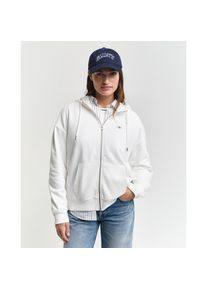 Gant , Kapuzensweatjacke »SHIELD ZIP HOODIE« Grafische -Stickerei auf der Brust , weiss , Sweatjacke von Gant