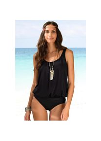 Lascana, Unisex, Lascana Tankini-Top &raquo;Italy&laquo; in Oversize-Form, schwarz, 38, N-Gr, Bis D-Cup geeignet