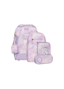 Beckmann, Unisex, Schulrucksack &raquo; Schulrucksack-Set Active Air Flx&laquo;, violett, B/H/T: 26cm x 39cm x 22cm, Ausgestattet mit reflektierenden Elementen, 