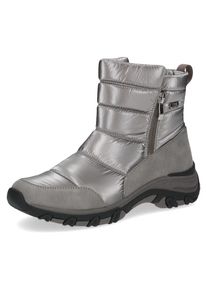 Caprice , Damen , Winterboots , Keilabsatz, Snowboots, Stiefelette, Outdoorschuh in bequemer Form , grau , Kurz-Stiefelette mit Reissverschl&uuml;sse...