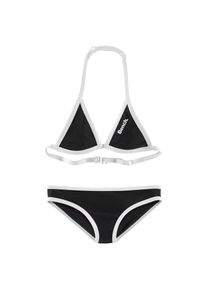 Bench. , Triangel-Bikini, mit Logoprint an Top und Hose , schwarz-weiss , Logoprint am Top und hinten auf der Hose