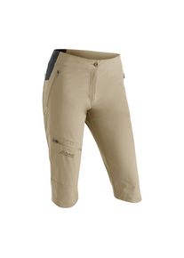 Maier Sports , Damen , Outdoorhose »Inara slim Capri Vario« Damen Wanderhose, elastische Funktionshose mit 4 Taschen, Slim Fit , beige , Elastische...