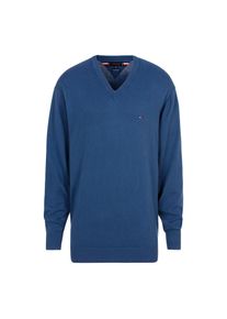 Tommy Hilfiger Big & Tall TOMMY HILFIGER Big & Tall , Strickpullover »BT-PIMA ORG CTN CASHMERE VNCK-B«, in Grossen Grössen, mit Logostickerei auf Brusthöhe , blau , Pullover...