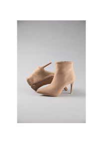Aniston SHOES , Damen , Stiefelette , Ankleboots in spitzer Form - NEUE KOLLEKTION , beige , Spitze Stiefelette aus der neuen Schuhkollektion von...