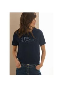 Cecil , M&auml;dchen,Damen , T-Shirt mit Schriftzug , blau , T-Shirt von Cecil