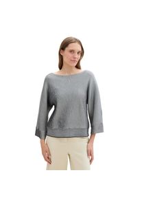 Tom Tailor , Damen , Fledermauspullover mit Streifenmuster , blau , Pullover von Tom Tailor