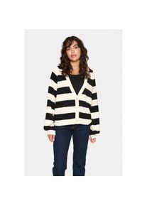 Saint Tropez, Unisex, Strickjacke &raquo;GarbieSZ Cardigan&laquo;, ice schwarz stripe, M (38), L&auml;ssige Cardigan von Saint Tropez