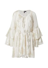 V&eacute;ro Moda VERO MODA, Femmes Robe 'VMChili', or / blanc naturel