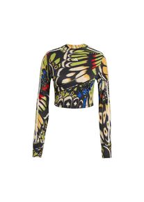 adidas Sportswear Sportshirt 'FARM' Damen, beige / blau / hellgr&uuml;n / schwarz, Gr&ouml;&szlig;e M