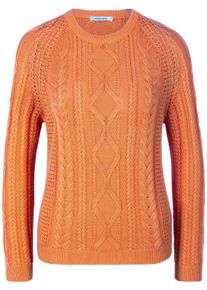 Peter Hahn - Pullover aus 100% SUPIMA -Baumwolle, orange, Gr. 42, Baumwolle