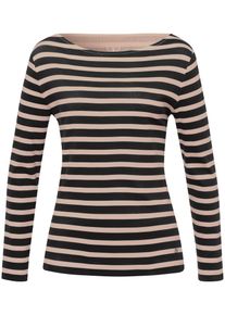 Basler - Ringel-Shirt, schwarz, Gr. 48, Baumwolle