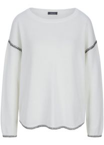 Peter Hahn Basler - Strickpullover, weiss, Gr. 44, Baumwolle