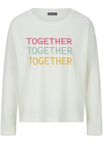 MYBC - Rundhals-Shirt, weiss, Gr. 40, Baumwolle