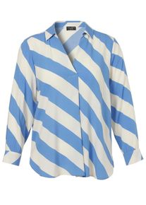 Via Appia Due - Long-Bluse, blau, Gr. 48, Viskose