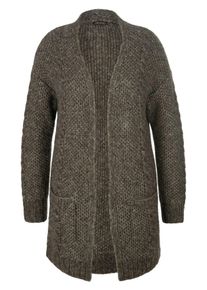 Inkadoro - Long-Strickjacke, braun, Gr. 44, Alpaka