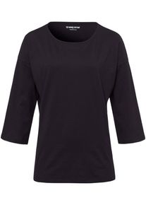 Green Cotton - Rundhals-Shirt Gurli, schwarz, Gr. 50, Baumwolle