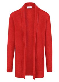 Peter Hahn - Cardigan aus 100% Schurwolle, rot, Gr. 36, Schurwolle