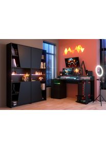 Parisot Bureau gamer avec 2 &eacute;tag&egrave;res GAMING 1