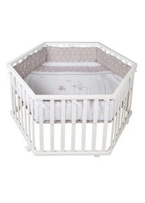 Laufgitter 6-eckig weiß