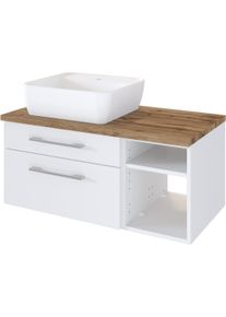 Held Meuble sous vasque 90 avec vasque à poser à gauche DAVOS